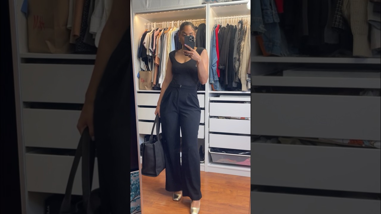 ALL BLACK CORPORATE OUTFIT | CAPSULE WARDROBE ESSENTIALS | DANIELA ELIZA #fashion