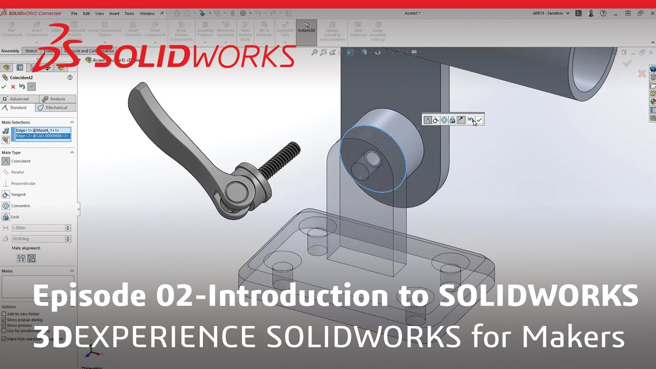 Makers Tutorial Series - Episode 02: Introduction to SOLIDWORKS