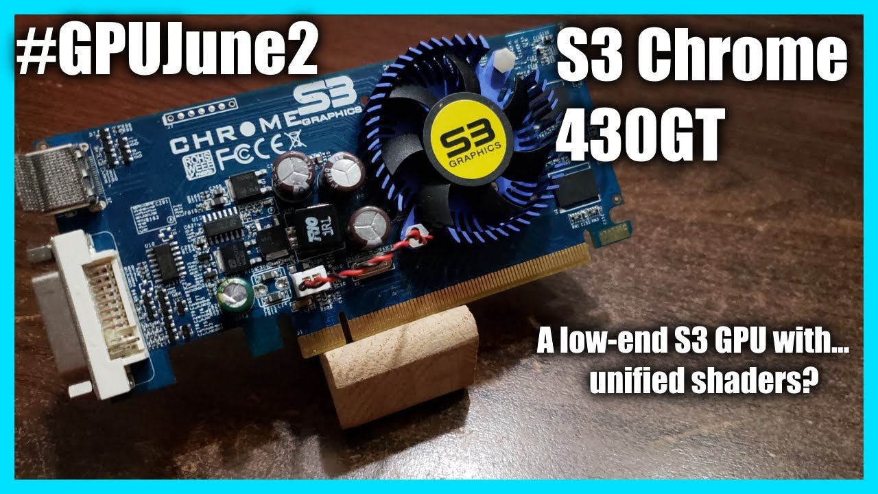 That time S3 made a GPU with unified shaders... #GPUJune2