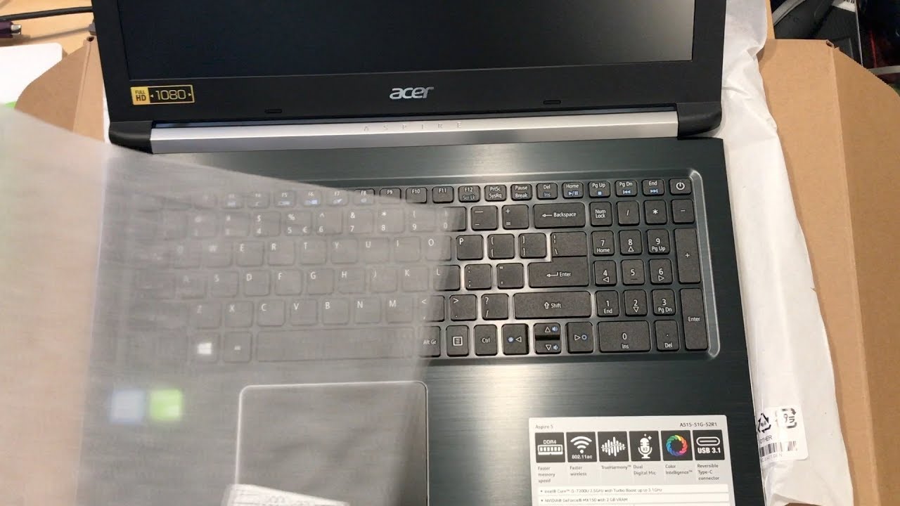 Acer Aspire 5 A515-51G-52R1 Unboxing $600 with MX150 GPU - Gaming Laptop