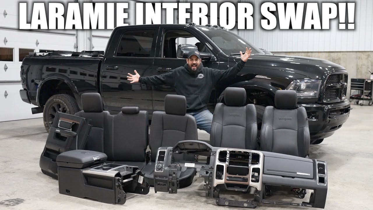 FULL RAM LARAMIE INTERIOR SWAP!!! TRADESMAN UPGRADES!!!