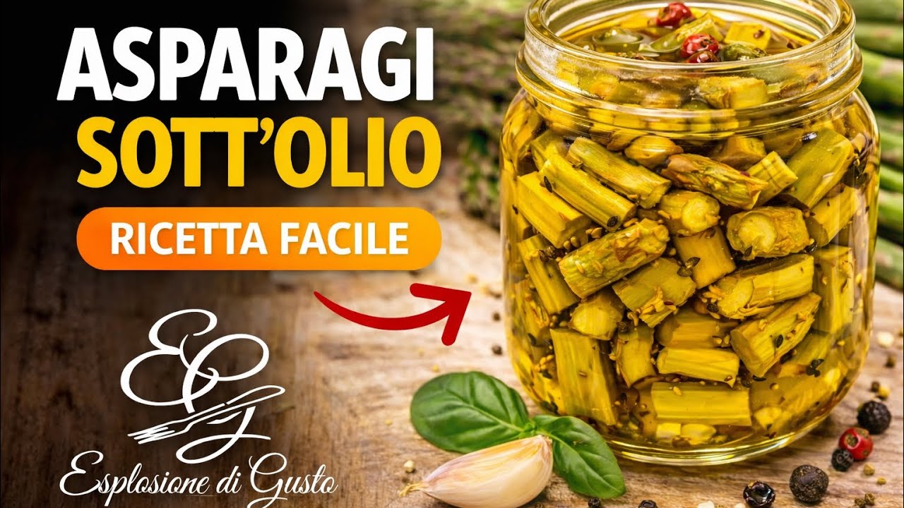 Asparagi Sott’Olio Speziati 🌿 Ricetta Facile per Conserva Fatta in Casa