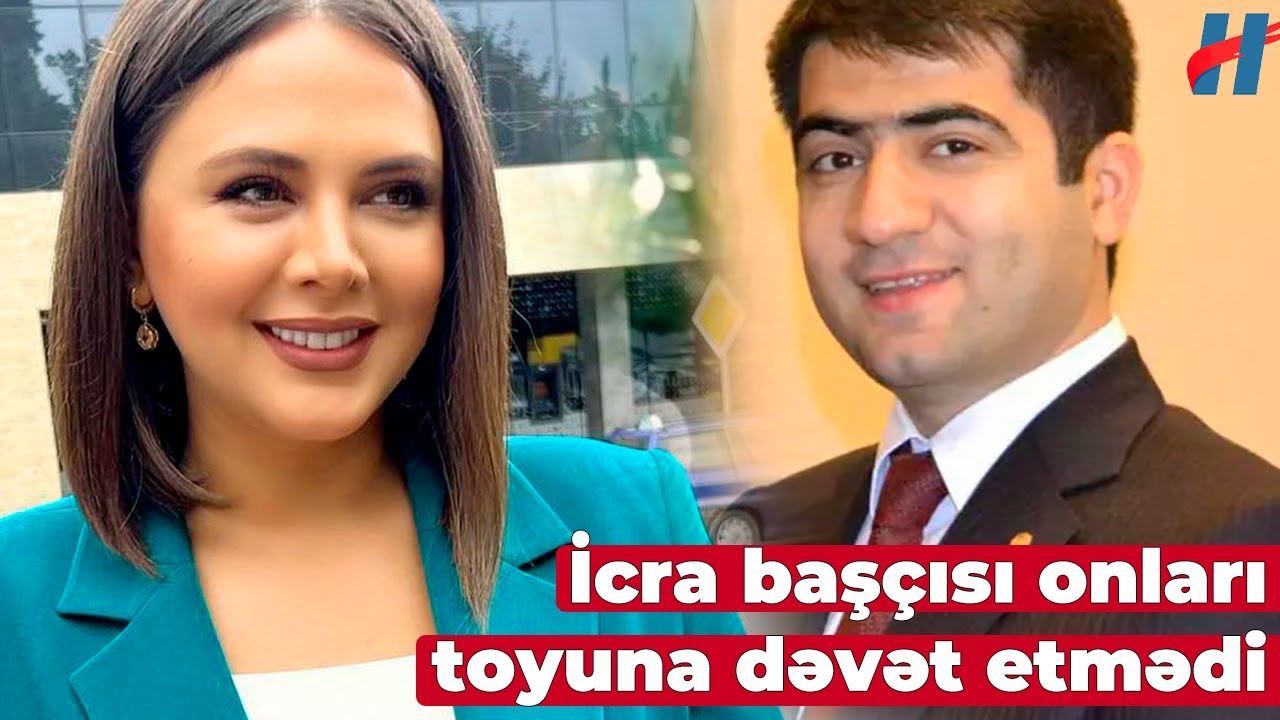 Aparıcı Alidə Mustafayeva ilə evlənən icra başçısı onları toyuna dəvət etmədi