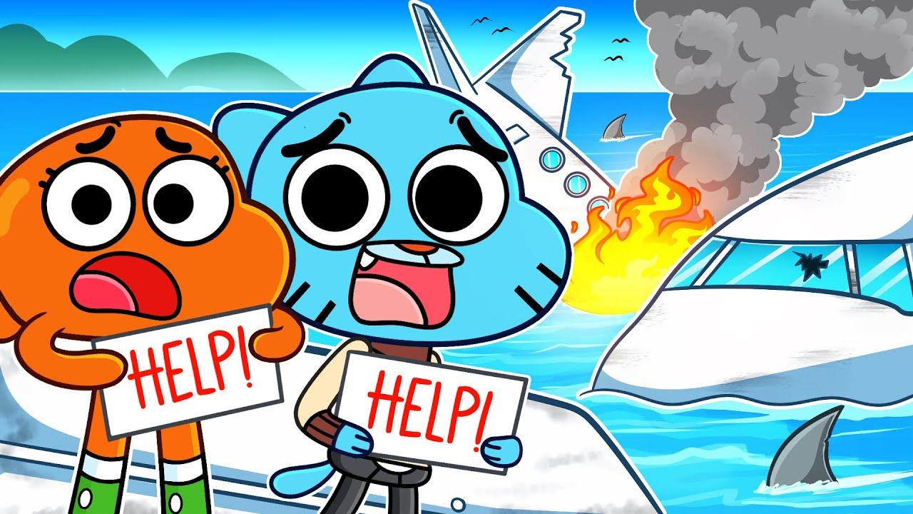 Our Plane CRASHED in Roblox! (Gumball)