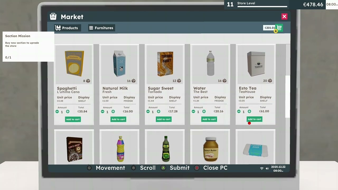 Supermarket: Business: Simulator: 