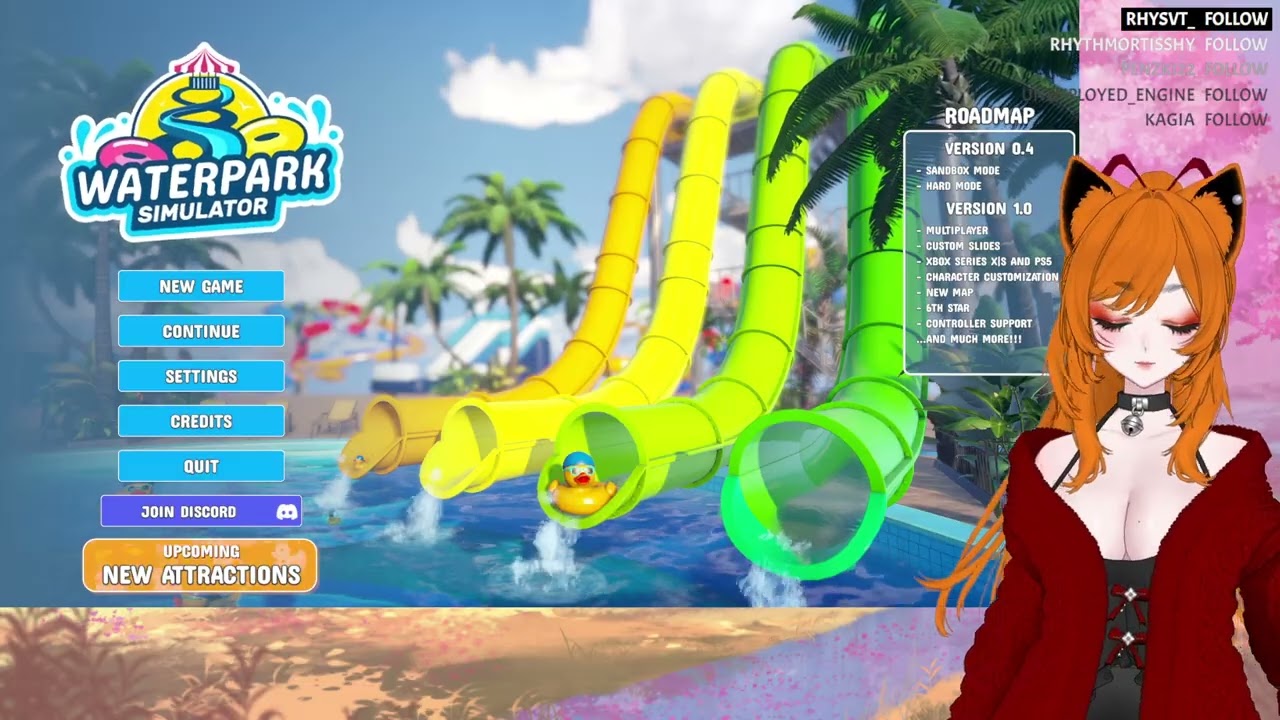 Opened up a Waterpark! [Waterpark Simulator Vod]