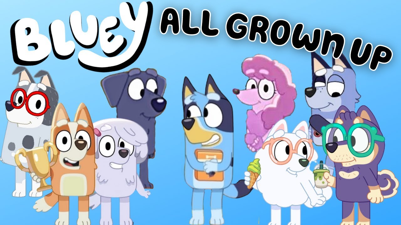 Bluey Flash Forward Scenes and Episodes: future ideas for older Bluey grown up characters