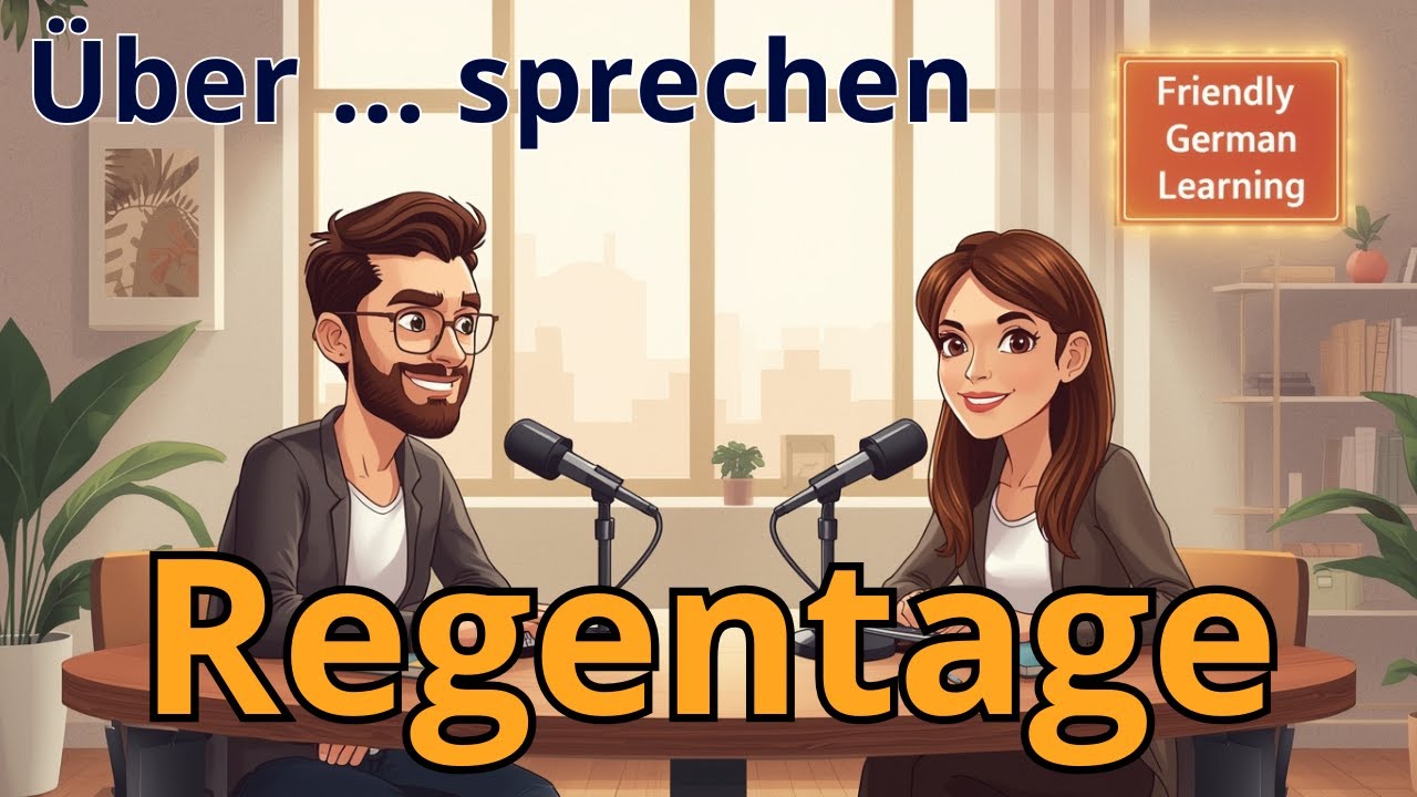 Deutsch hören und verstehen | Regentage | German Listening Practice A1–B1 | German Podcast