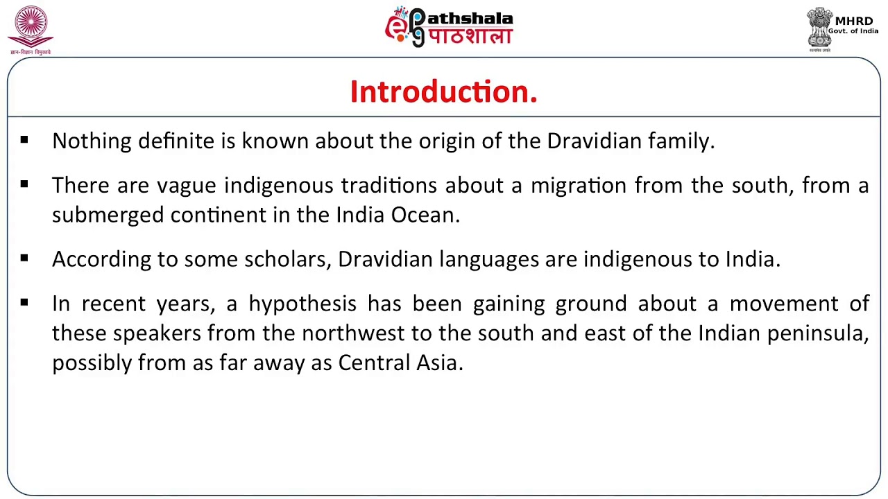 The Dravidian Family