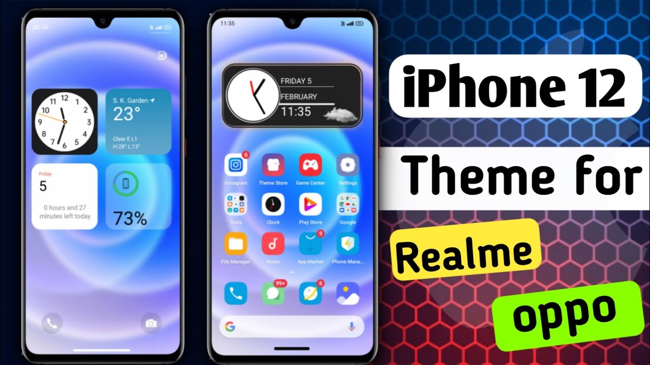 iPhone 12 Pro Max Theme For Realme And Oppo 🥳 | Apple Theme For Realme Ui And Color Os 7