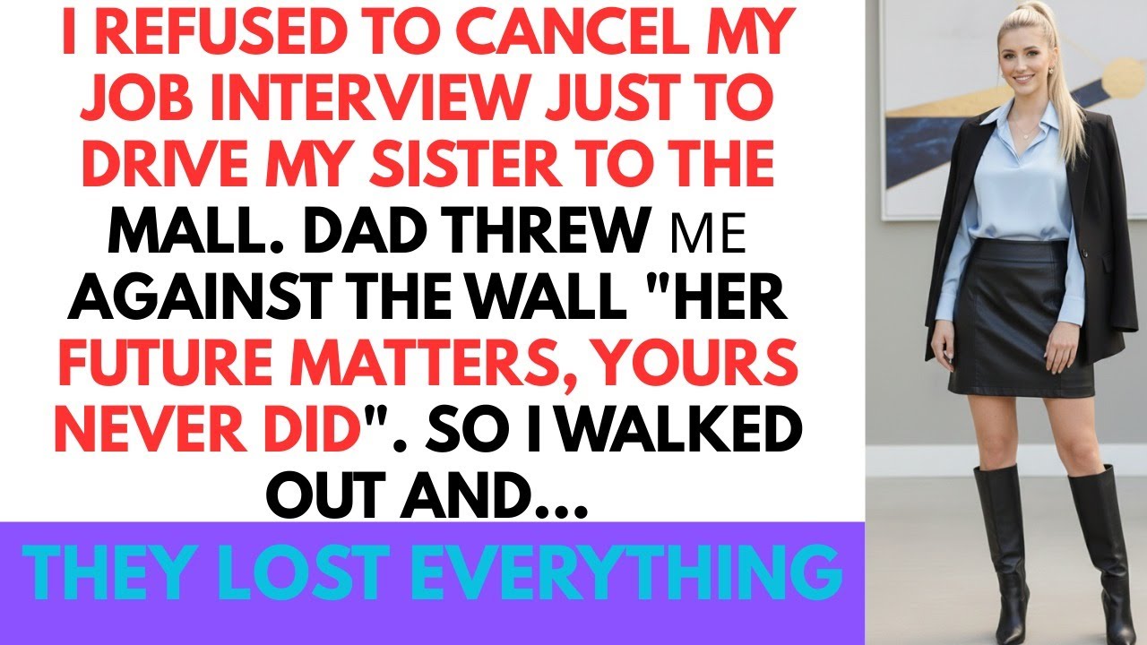 I Refused To Cancel My Job Interview Just To Drive My Sister To Mall — Dad Threw Me Against The Wall