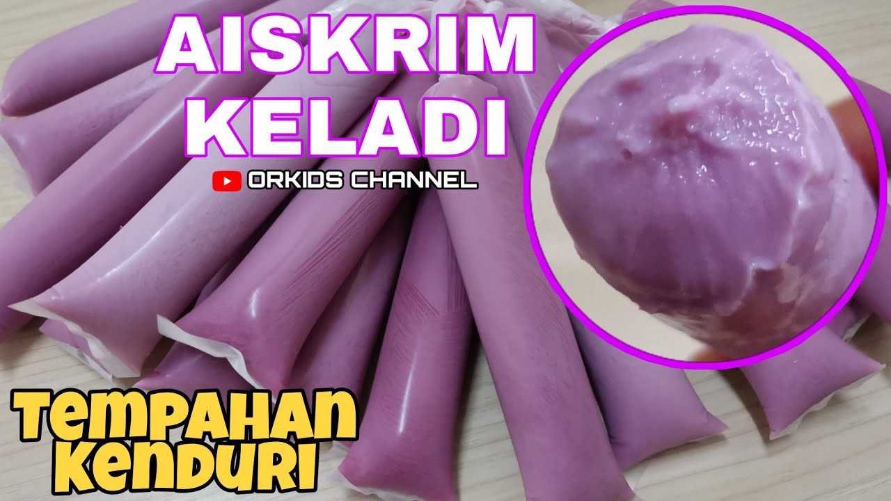 Resepi Aiskrim Malaysia Keladi | Tips Freezer Tak Kotor