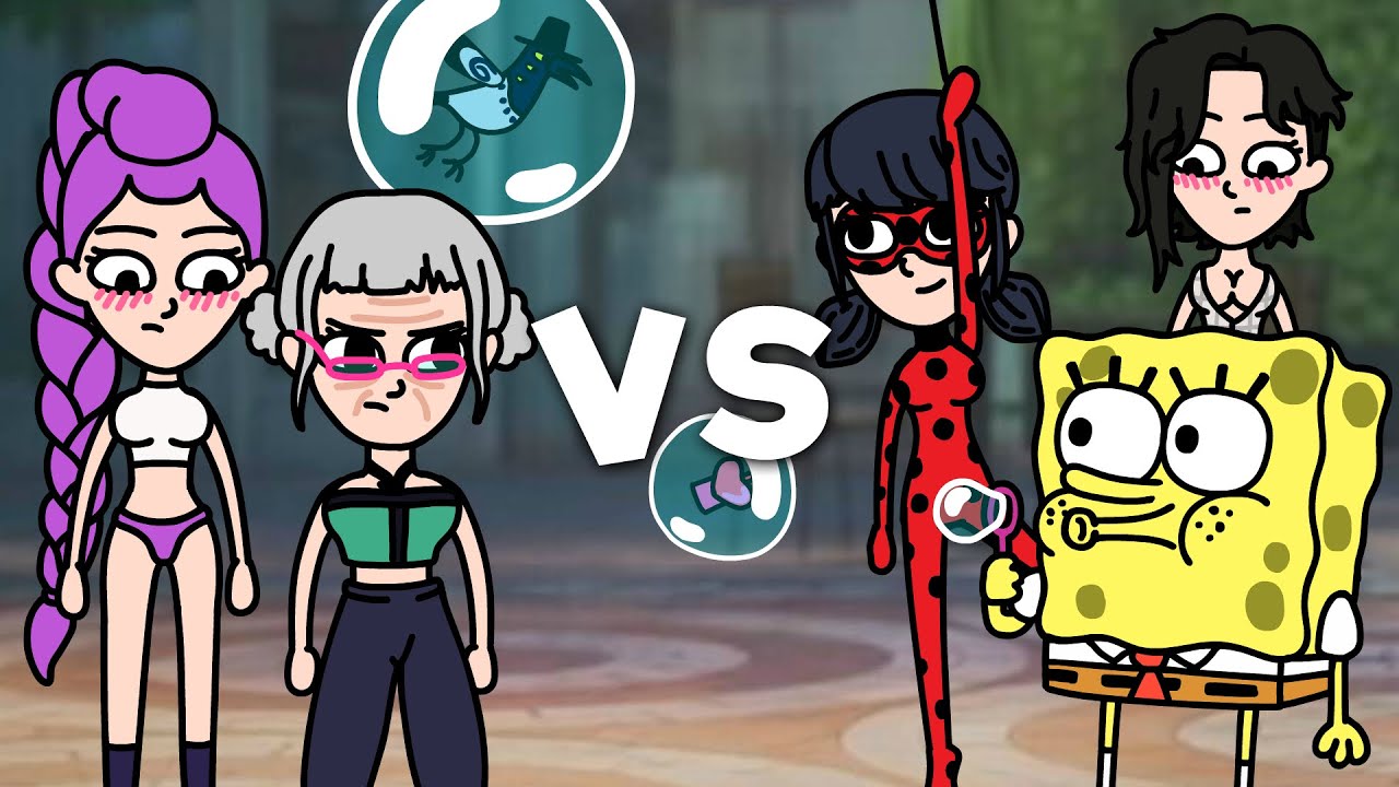 Kpop Demon Hunters Battles 8 | SpongeBob and Ladybug | Animation