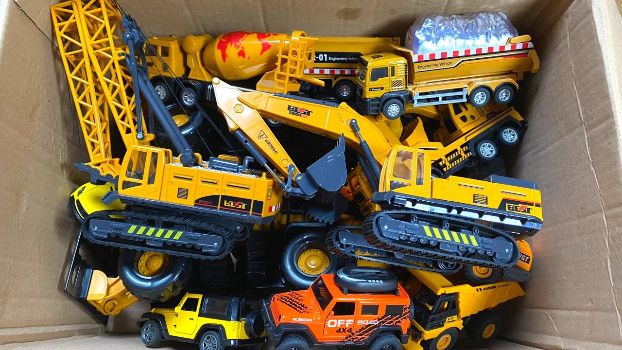 RC TRACTORS, MEGA RC TRUCKS, RC MACHINES COLLECTION!! EXCAVATOR LESU ET30H-KABOLITE K350-200 DIGGER