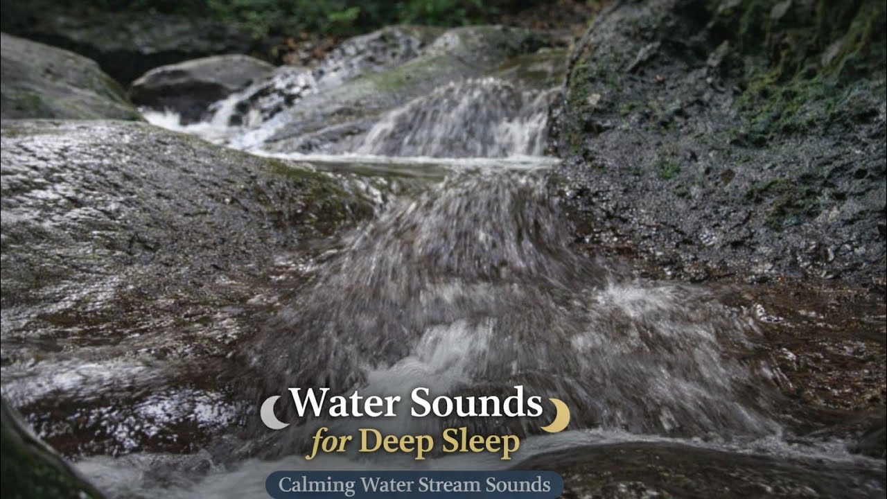 Calming Water Stream Sounds for Deep Sleep | Relaxing Nature Ambience