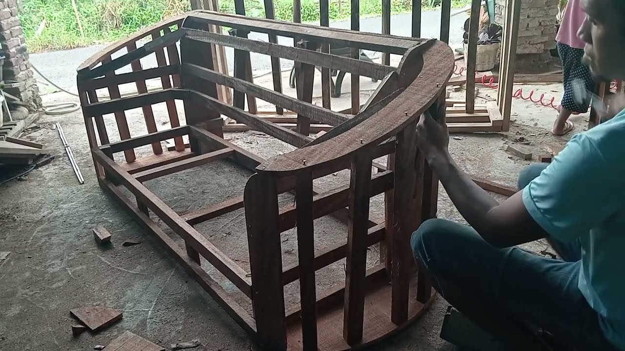 Tutorial rangka sofa Turki dudukan 3