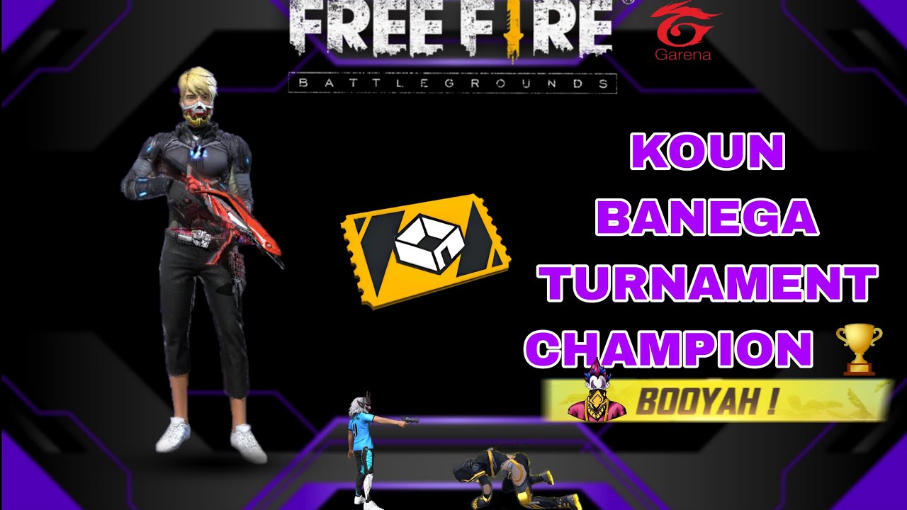 Kaun Banega tournament champion 🏆!! free fire max ❤️‍🔥