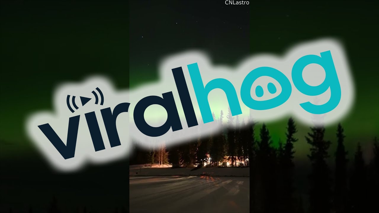 Dancing Northern Lights Over North Pole, Alaska || ViralHog