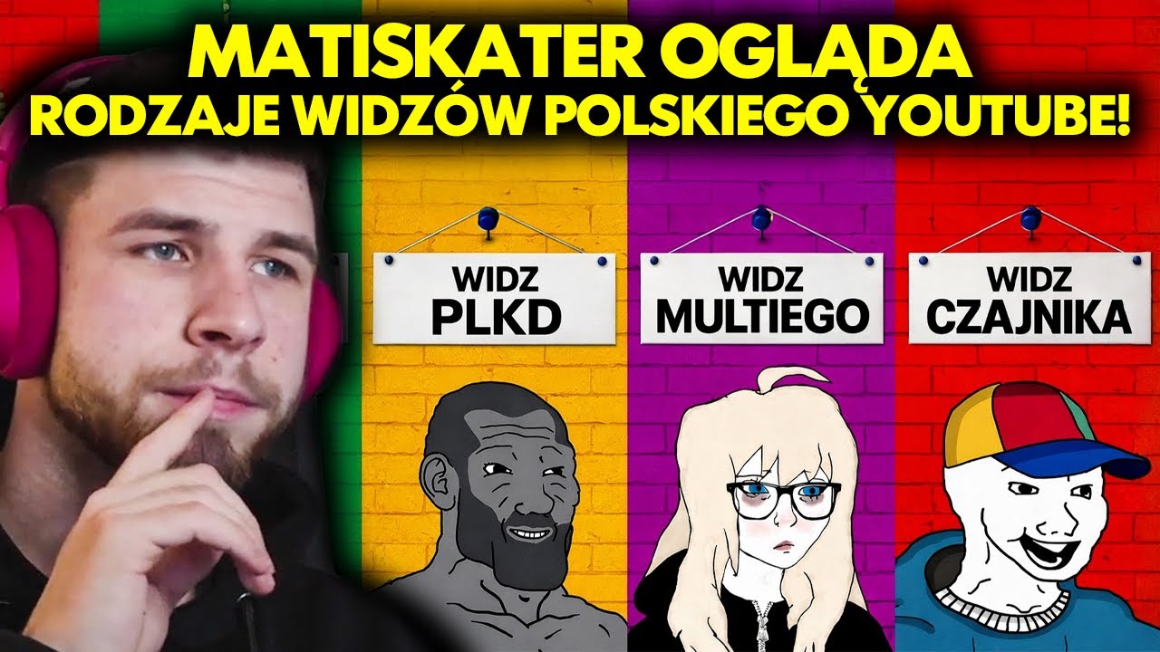 MATISKATER ogląda RODZAJE WIDZÓW POLSKIEGO YOUTUBE!