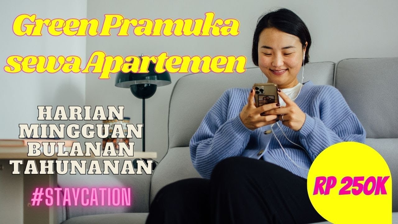 Sewa Apartemen Studio Green Pramuka City - BERSIH - FRESH - VIEW CITY
