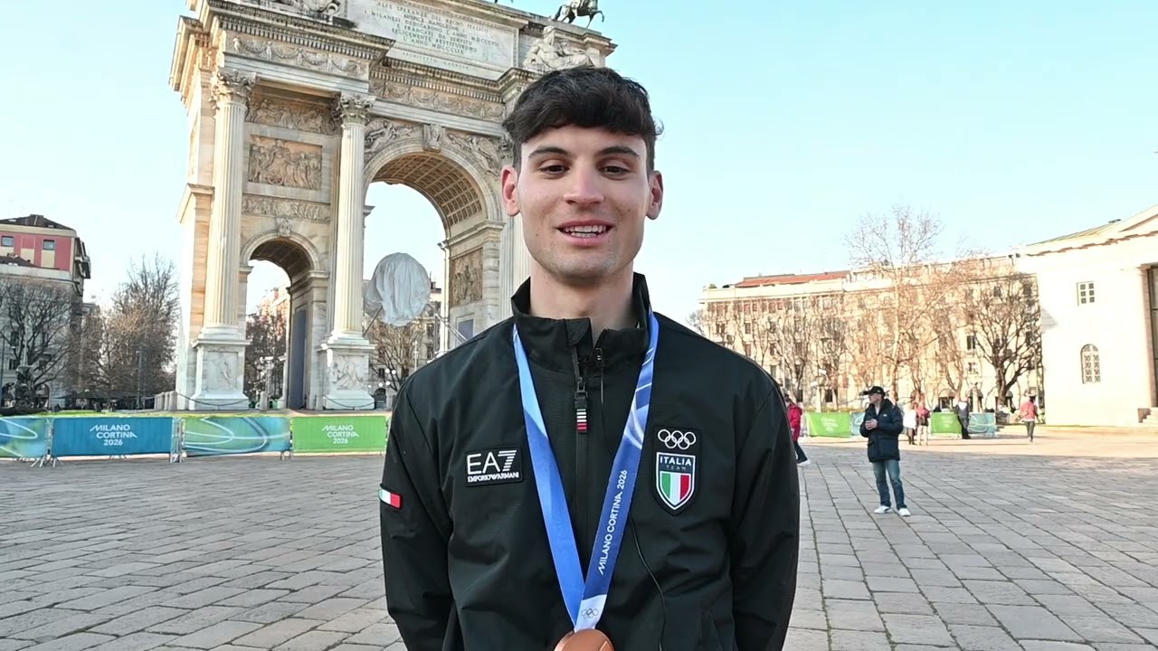 Il bronzo olimpico nello speed skating Riccardo Lorello   dalla gioia per la vittoria alla delusione