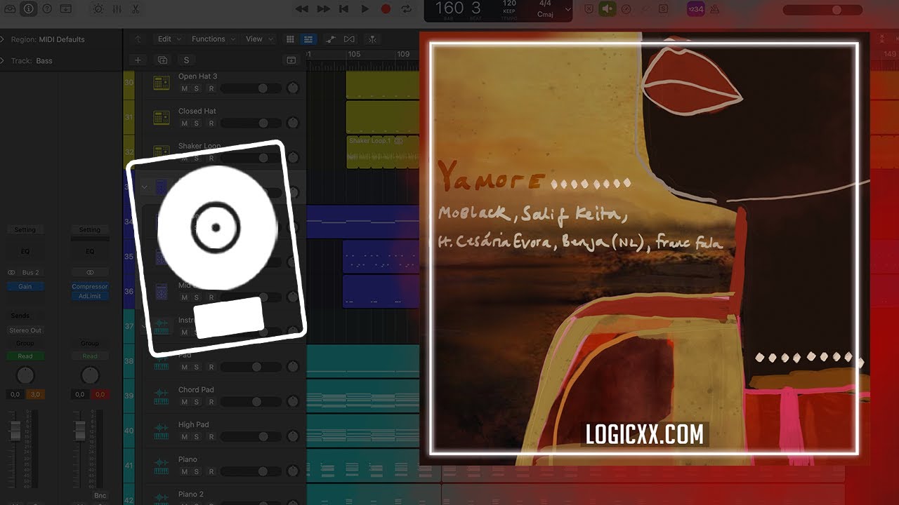 Moblack, Benja, Franc Fala, Salif Keita & Cesária Evora - Yamore (Logic Pro Remake)