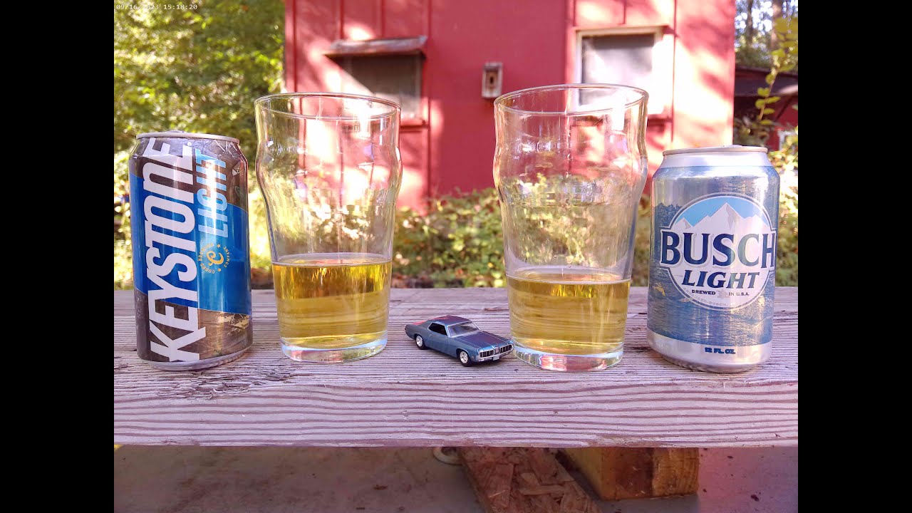 Busch Light 4.1% Vs. Keystone Light 4.1% - Taste Challange Thursday