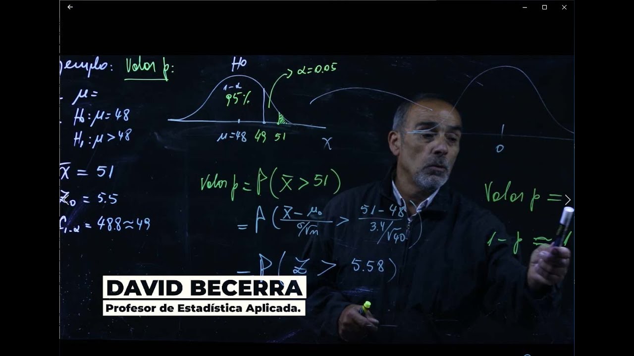 Estadística Aplicada - II Valor P
