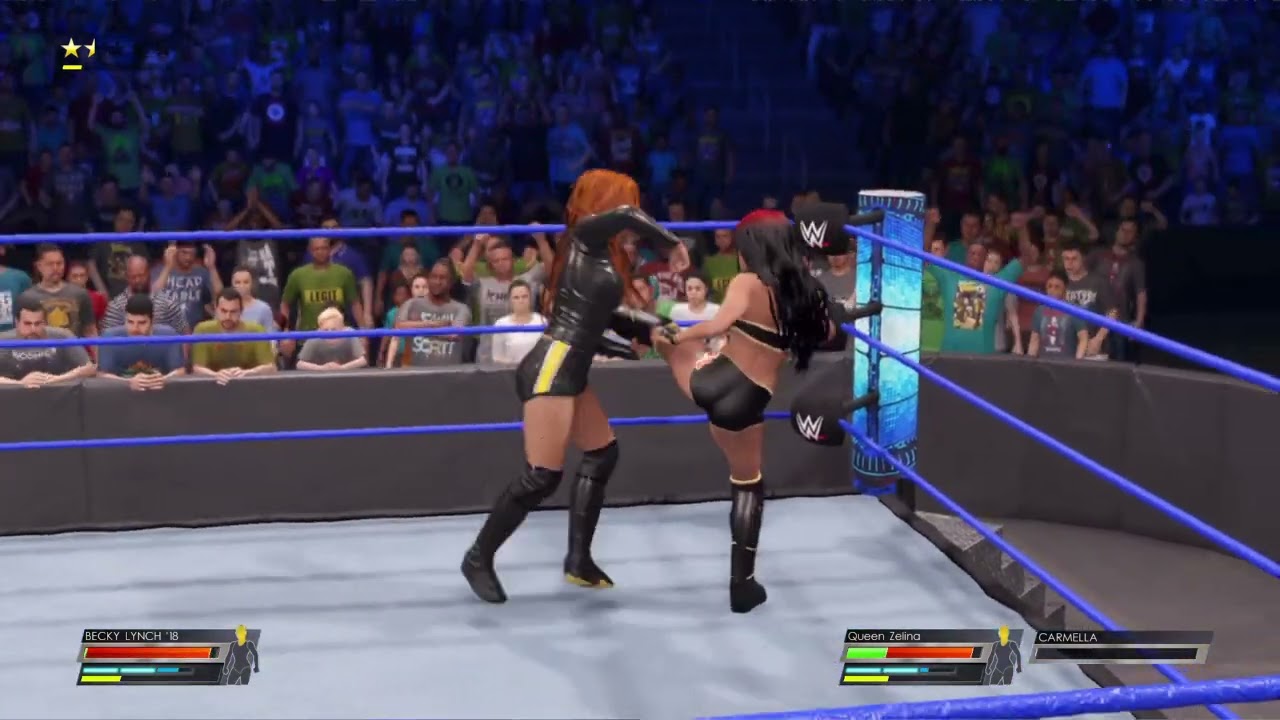 Beck Lynch Vs Queen Zelina (w\) Carmella ||SmackDown  WWE 2k22
