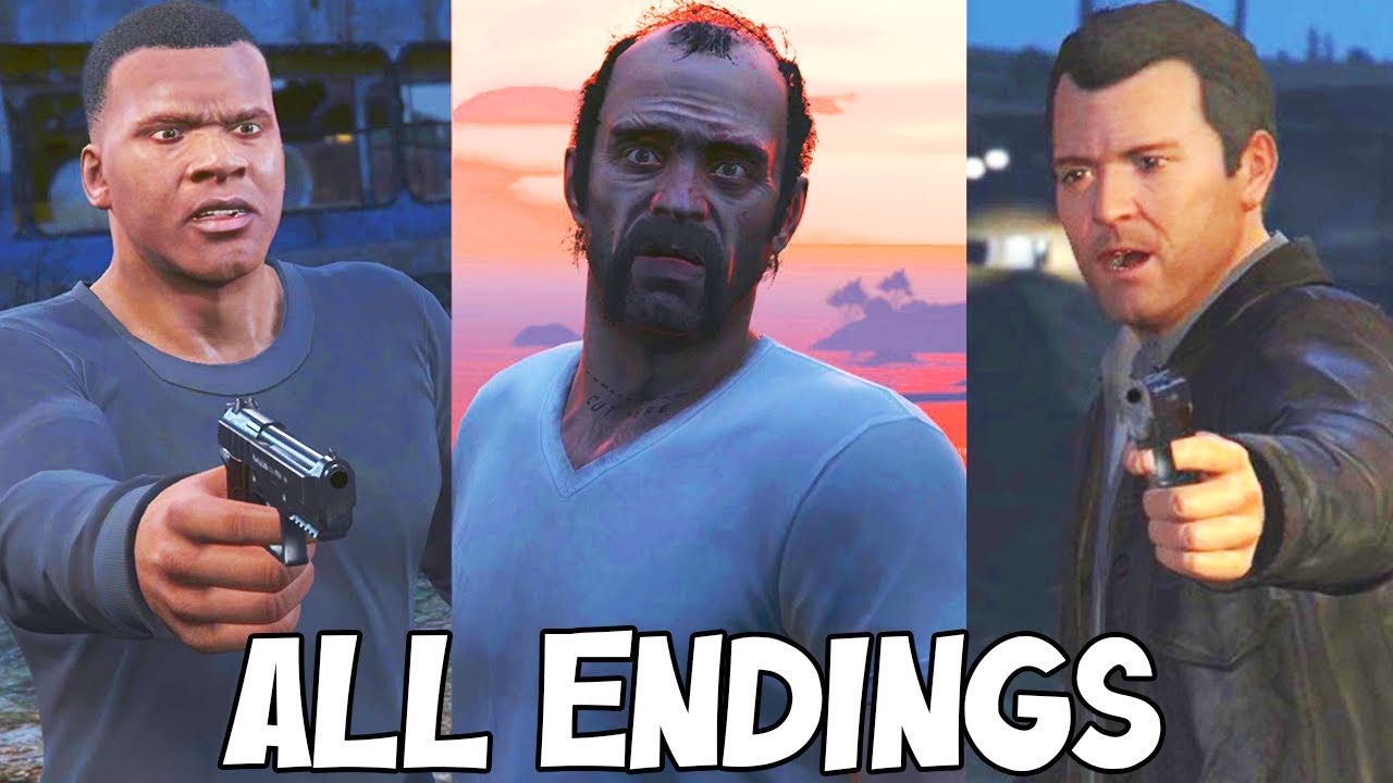 ALL THREE ENDINGS [GTA V #21]