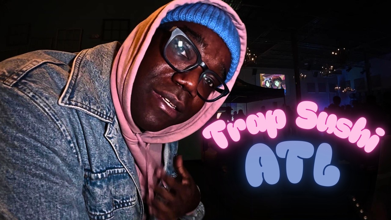 Мероприятие Trap Sushi в Атланте, где японское аниме встречается с хип-хопом.