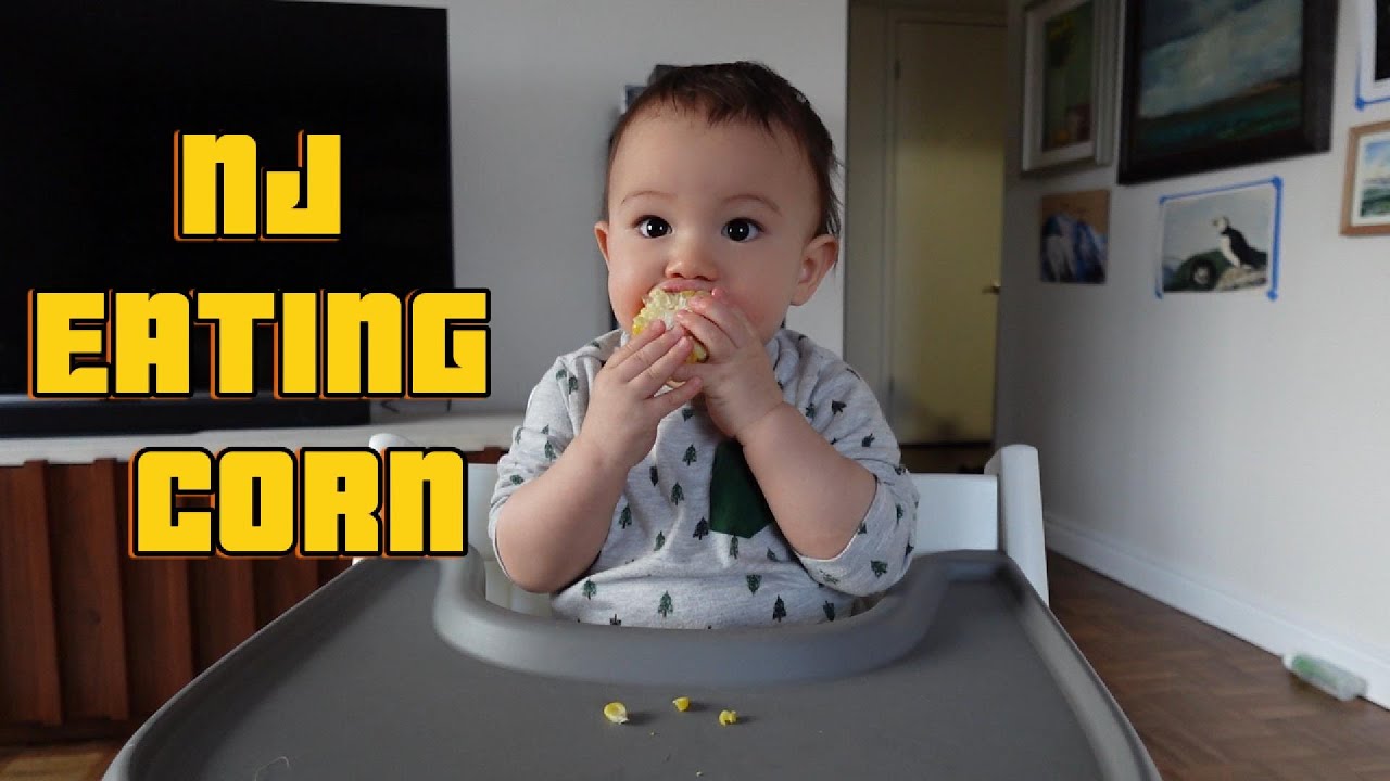 Baby NJ Eating Corn