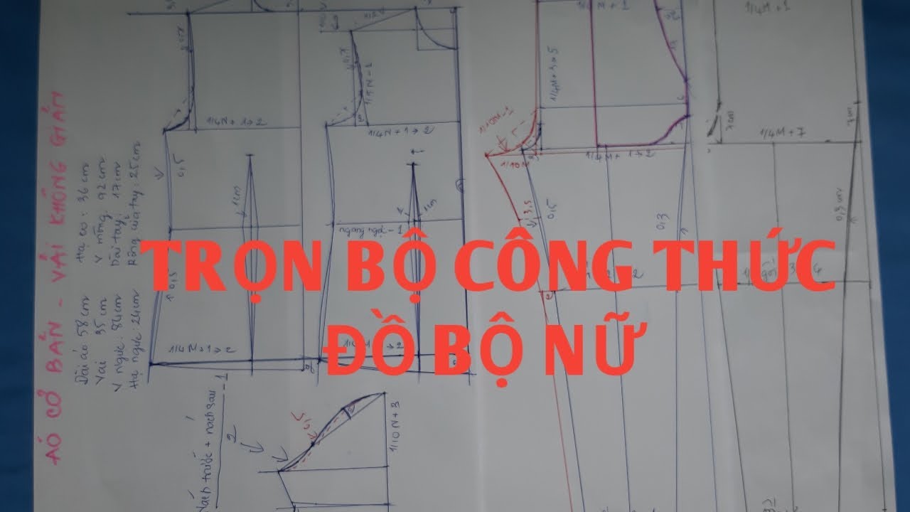 180/ TRỌN BỘ CÔNG THỨC ĐỒ BỘ MẶC NHÀ CƠ BẢN CHO VẢI KHÔNG CO GIẢN / ĐAM MÊ MAY VÁ HANA NGUYÊN