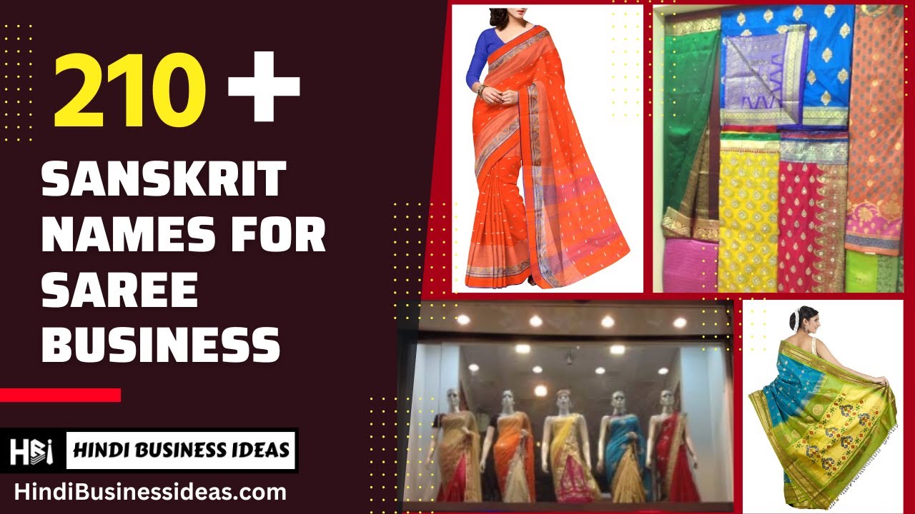 Sanskrit names for saree business #saree 