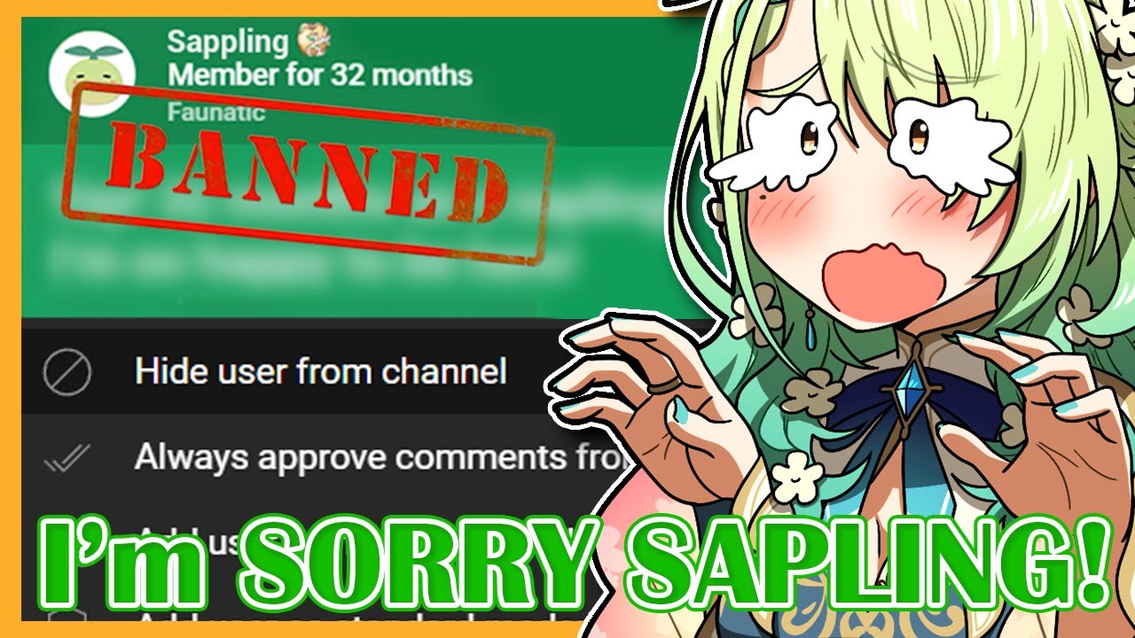Fauna Misclicked and Might Have Accidentally Banned a 32 Month Sapling [Hololive EN]