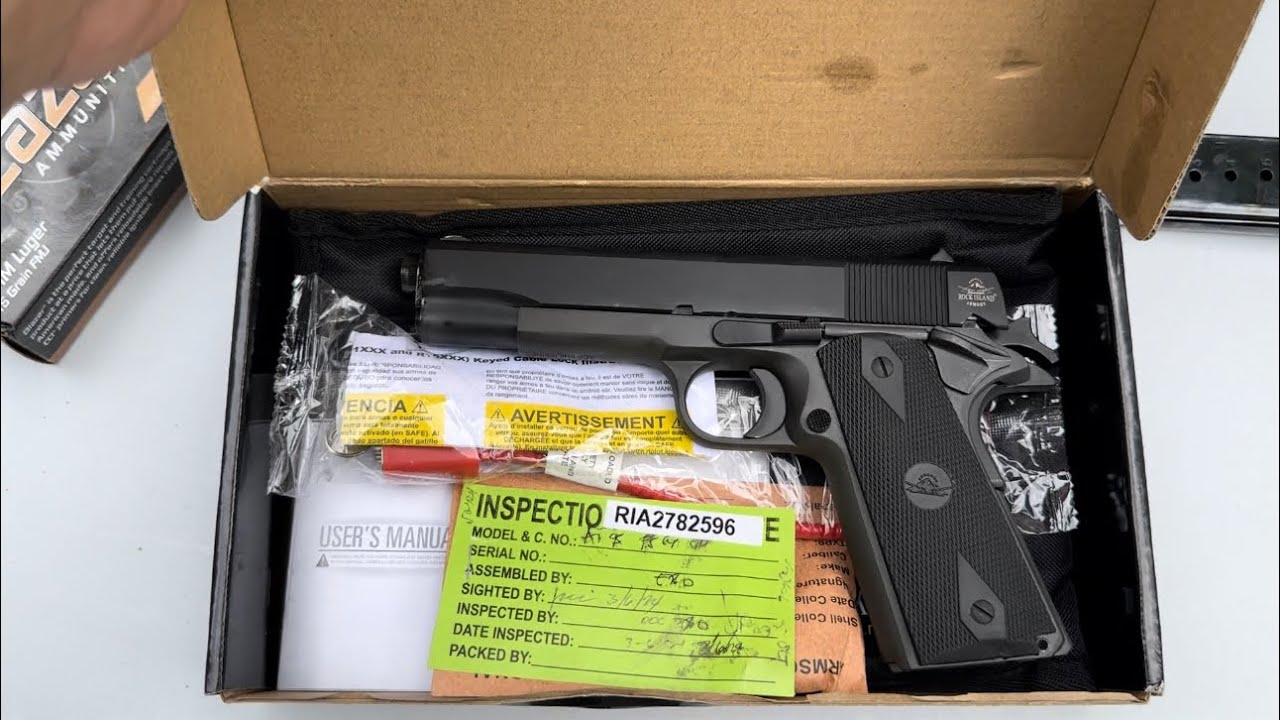 Rock Island Armory 1911 A1 45acp &mdash; распаковка