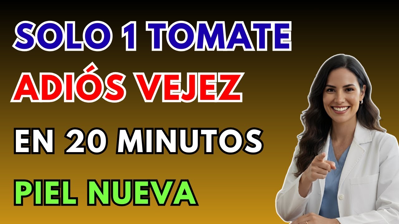 ¡EL SECRETO ETERNO! REVIERTE EL ENVEJECIMIENTO CON TOMATE: ¡PIEL DE 20 AÑOS GARANTIZADA!