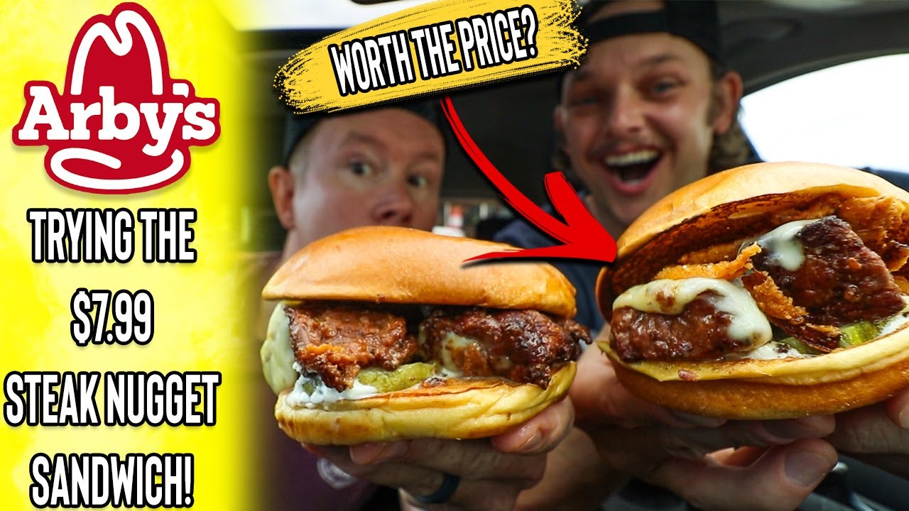 Пробуем НОВЫЙ сэндвич с наггетсами от Arby's за 7,99 $! | Номер шесть с сыром