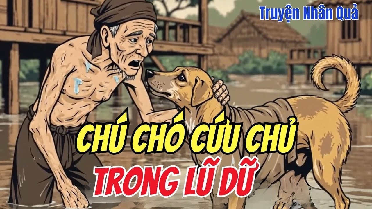 Nhân Quả Có Thật: Chú Chó Què Cứu Chủ Trong Lũ Dữ – Nghĩa Tình Khiến Ai Cũng Rơi Nước Mắt