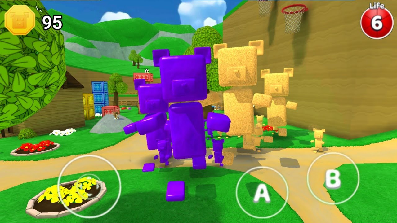 Purple Honey Bear and Sand Bear in Secret Place + Super Bear Adventure Gameplay Walkthrough 