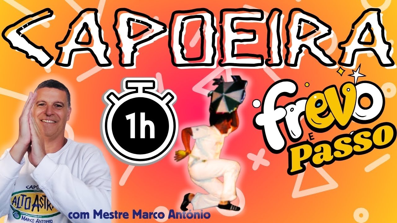 CAPOEIRA, FREVO e PASSO I Golpes, passos, movimentos I Treino de uma hora I Mestre Marco António