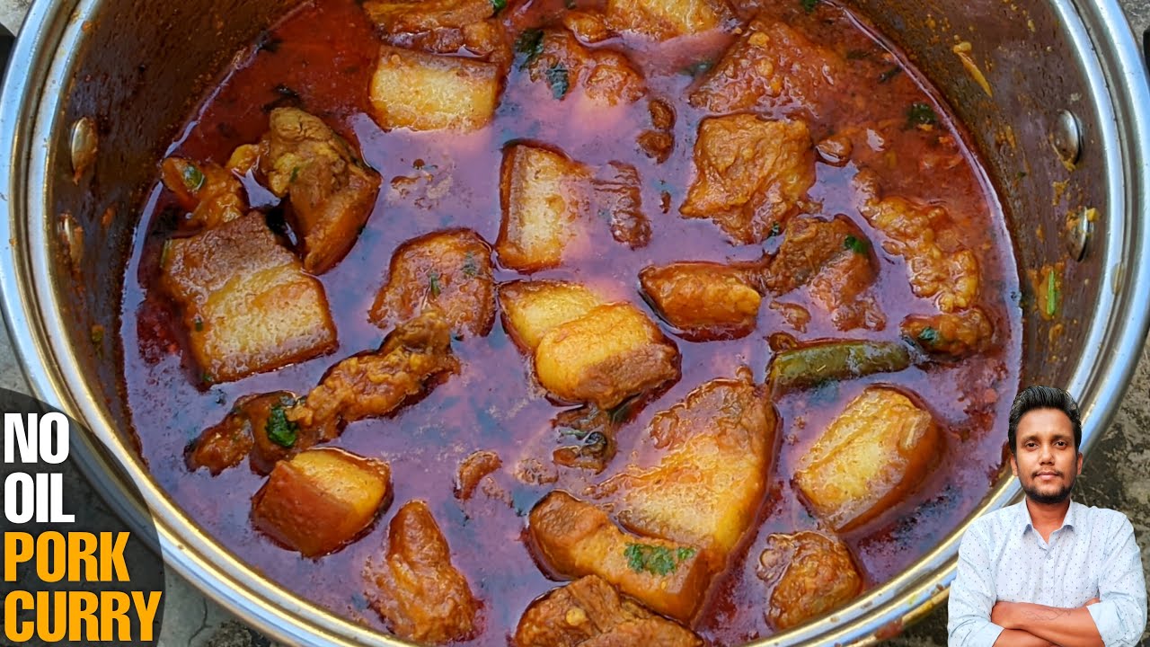 Making Tasty Pork Curry Without Oil Is Easier Than I Have Expected | Easy Pork Curry Recipe