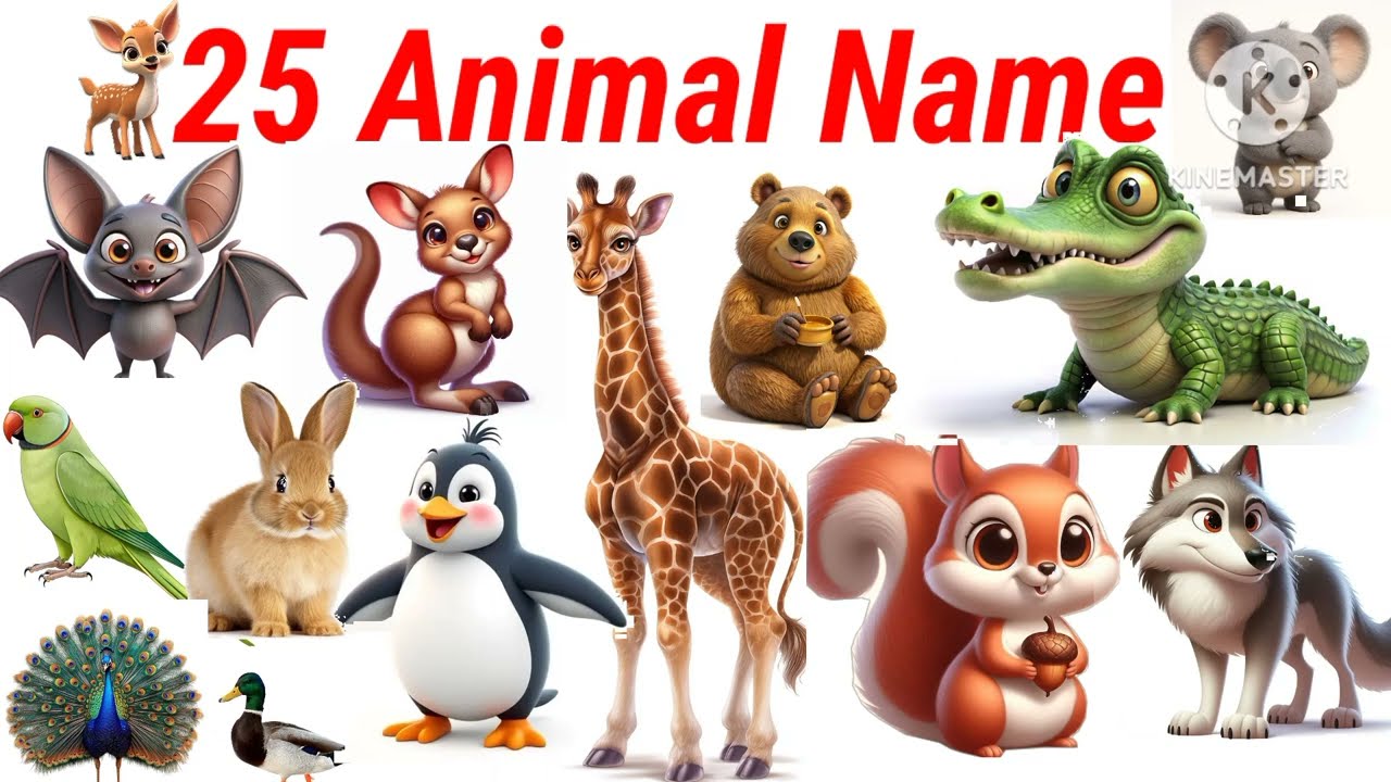 Learn Animals Name for Toddlers | Animals with Pictures & Sounds | Kids Educational Video
