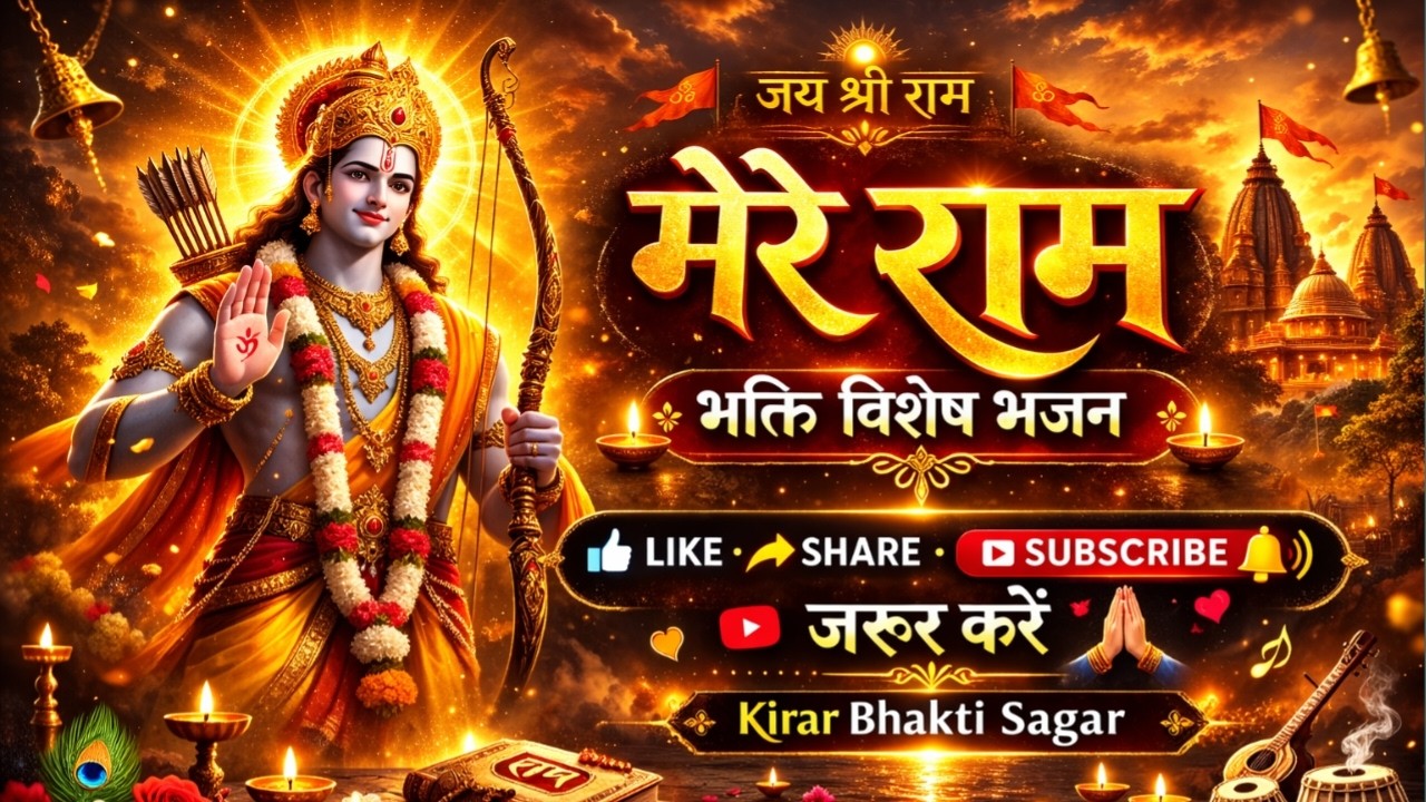 शनिवार स्पेशल भजन मेरे राम – दिल छू लेने वाला भजन | जय श्री राम 🙏