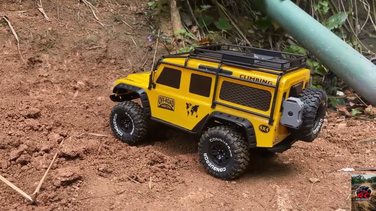 RC  Car ZP 1005 110 Defender Crawling  ඩිෆෙන්ඩර් එක #rccar #rcb #offroad #rccrawler #crawling  7