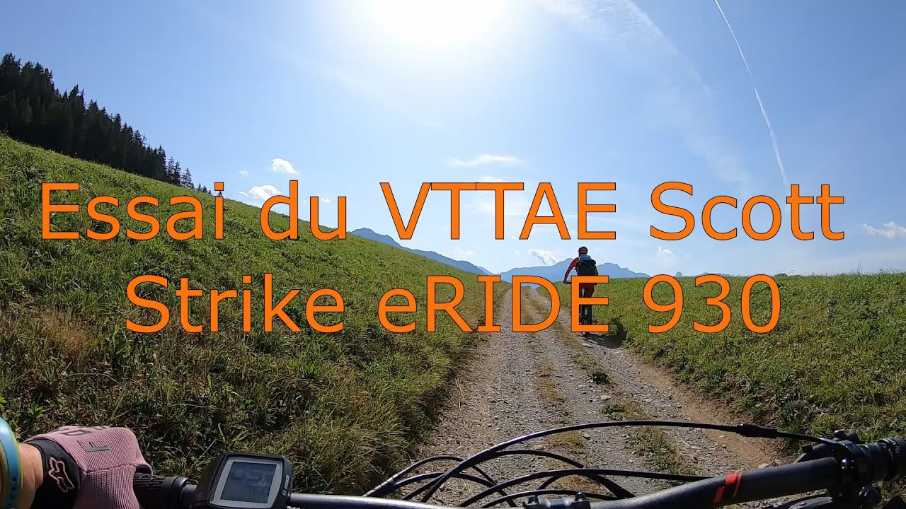Deuxième essai d'un VTTAE sur un Scott Strike eRIDE, aux Saisies (73)