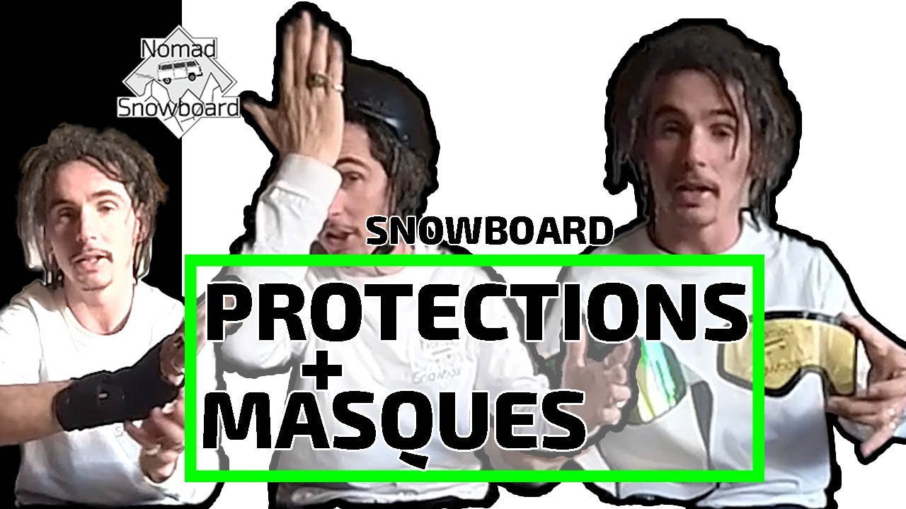 Mon EQUIPEMENT de SNOWBOARD (protections et masques )