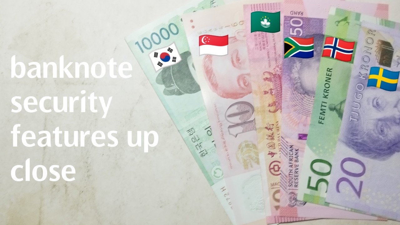 banknote security features up close