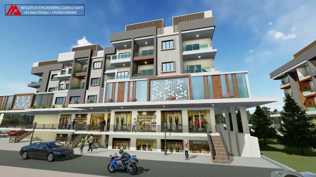 Residential and Commercial Building 3D Animated Walkthrough Video @ Pune Maharashtra