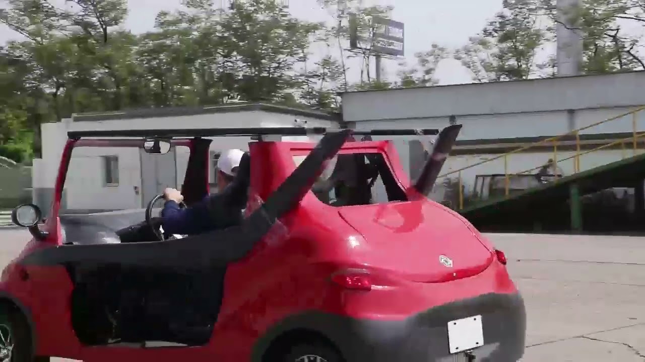 INTI Neighborhood Solar Car &mdash; Factory Test Drive: Brakes, Torque & Suspension